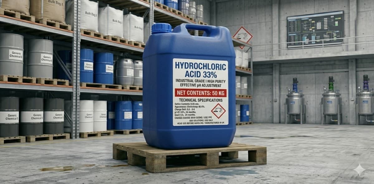 Hydrochloric Acid Carboys for DM Plant Regeneration