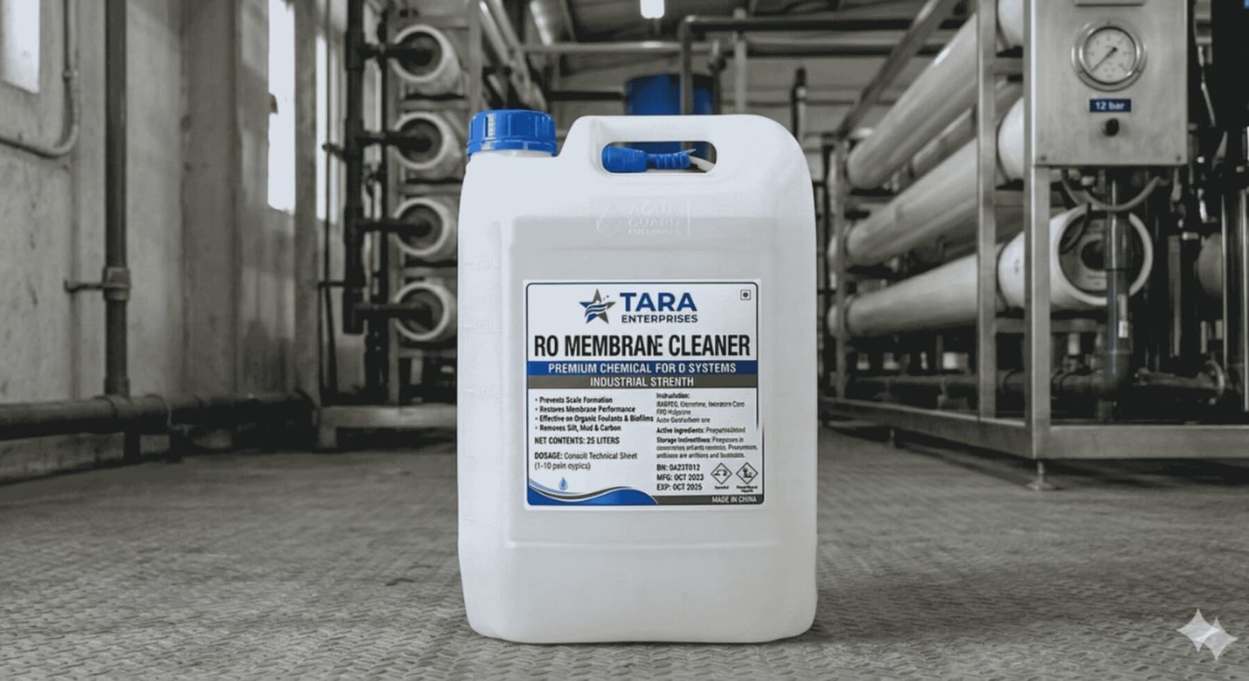 Industrial RO Membrane Cleaning Chemicals - CIP Acid and Alkali